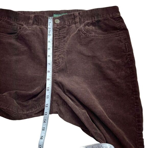 Vintage Lauren Jeans Co Ralph Lauren Women Brown Corduroy Classic Straight Jeans - Picture 7 of 10